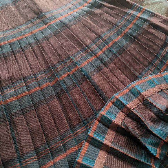 VINTAGE HIGHLAND QUEEN Wool Skirt - Size 14 - Picture 9 of 11